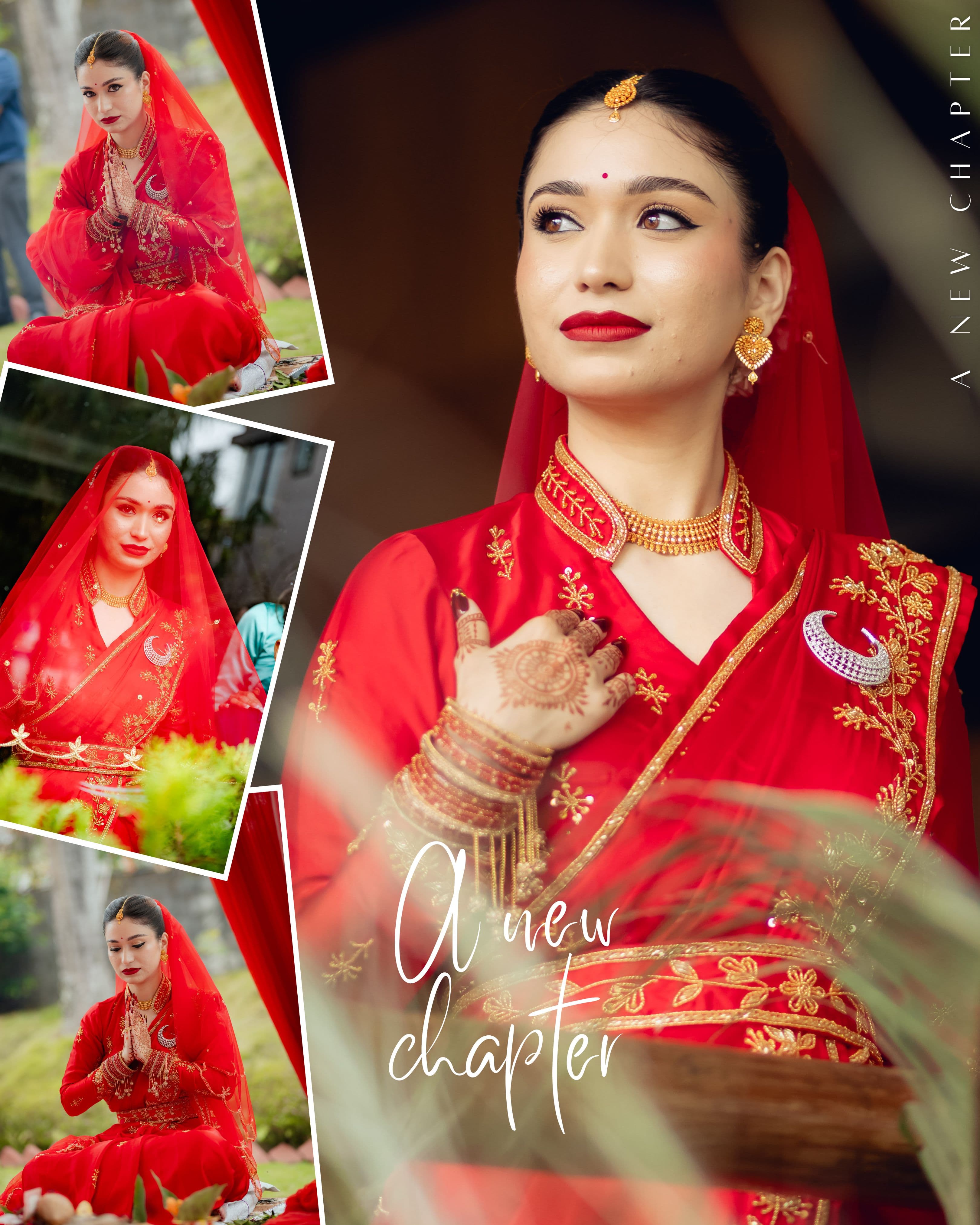 Bride Portrait Collage