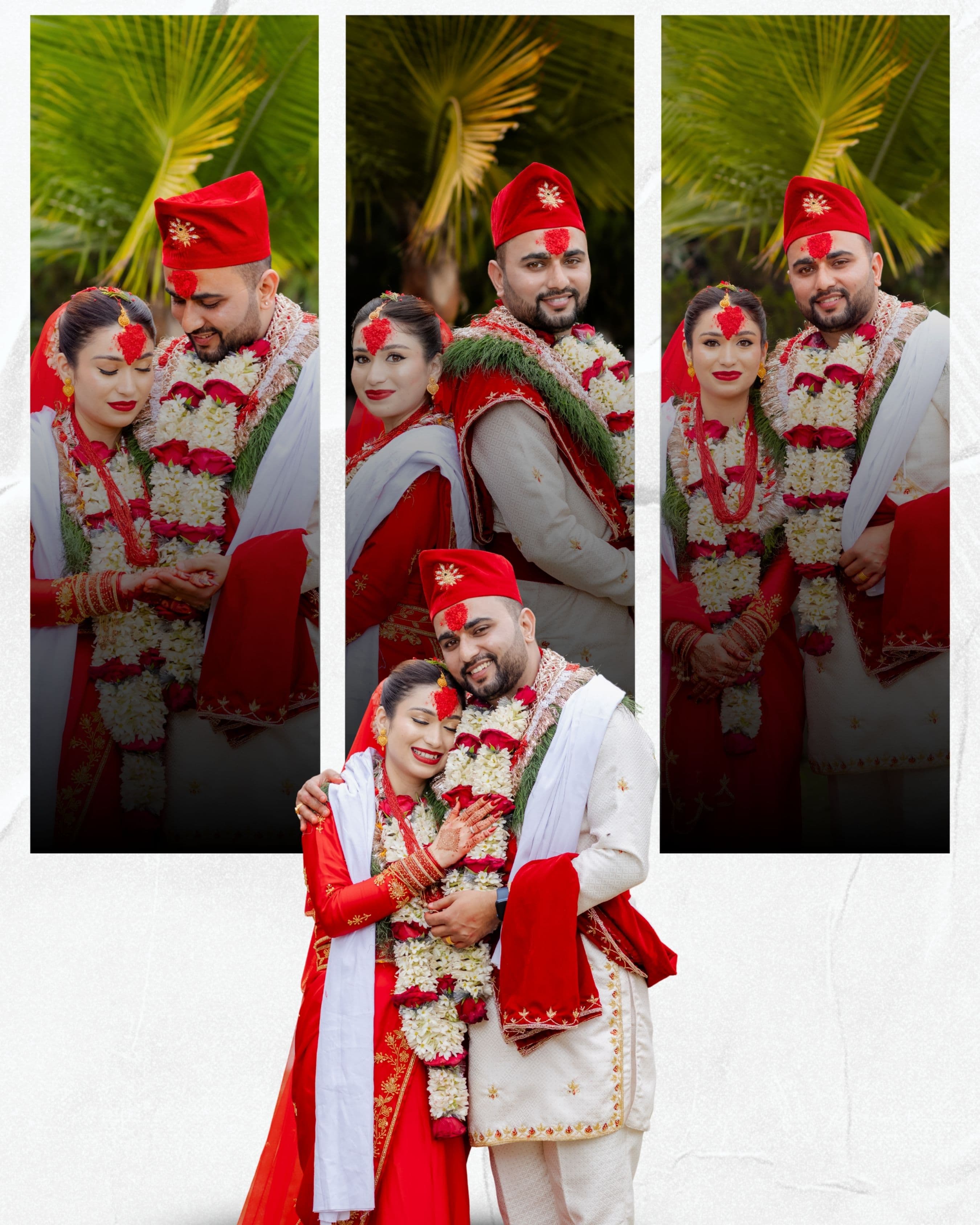 Wedding Couple Collage Portrait